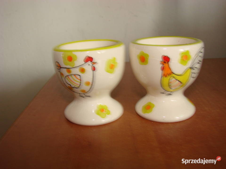 Kogut i Kura stare podstawki do jajek Pruszcz Gdański