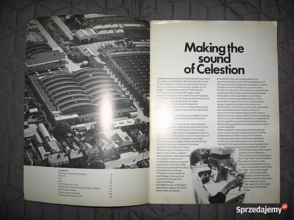 Celestion Power Loudspeakers catalog katalog Sprzęt estradowy, studyjny i DJ-ski Kępice
