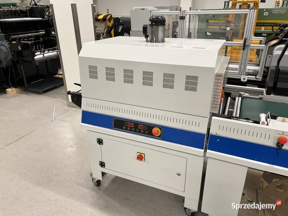 Zgrzewarka kątowa z tunelem obkurczającym