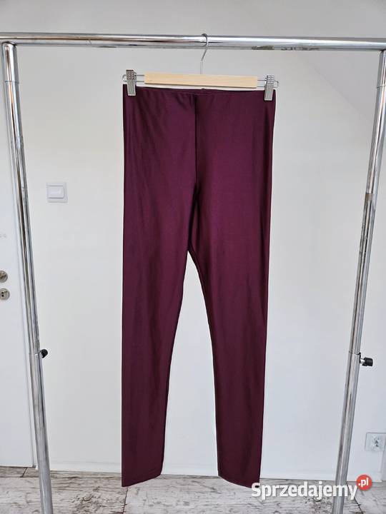Burgundowe połyskujące legginsy Tezenis Rozmiar 36(S) Liszki