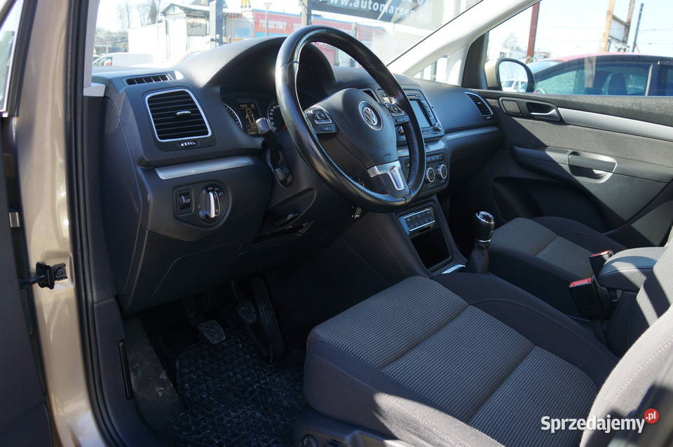 Volkswagen Sharan 20 TDI CR 140 4x4 7osób Kamera brązowy Nowy Sącz