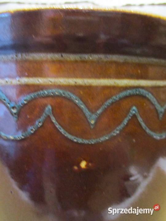 Stary Garnek Kamionkowy Ucho Szlaczek mazowieckie