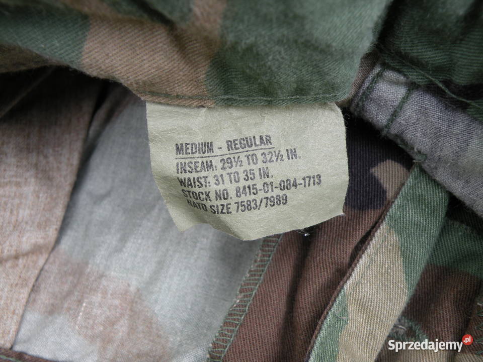 Spodnie bdu woodland medium regular NYCO 97r Militaria Wrocław