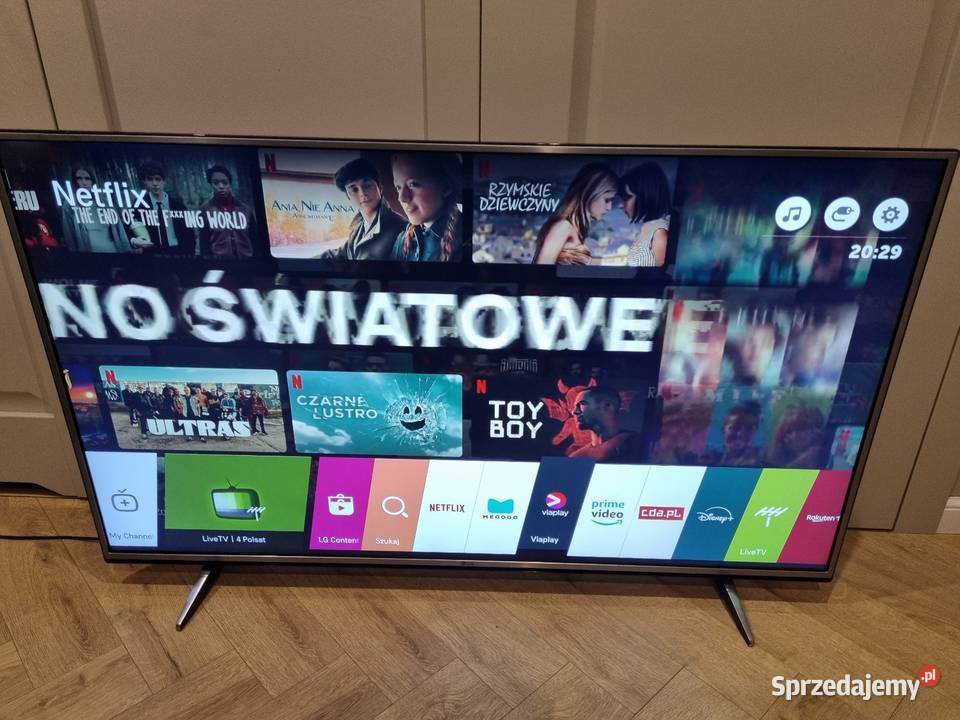 Smart TV LG 55 4K YouTube Netflix WIFi DVBT2 USB Telewizory Wrocław