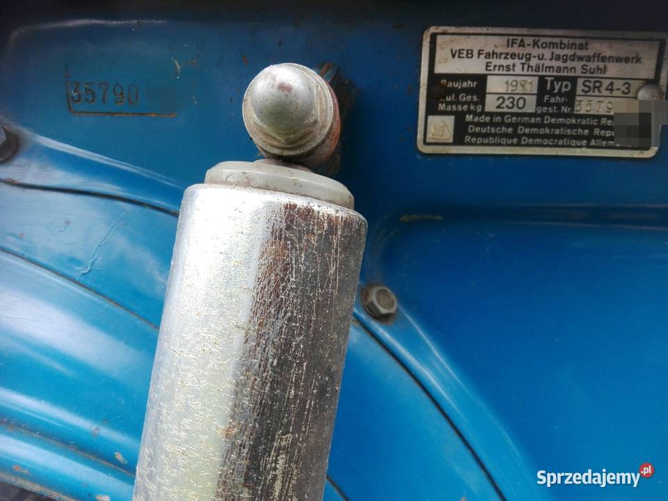 Simson sr 43 krogulec Rok produkcji 1971 Rzeszów