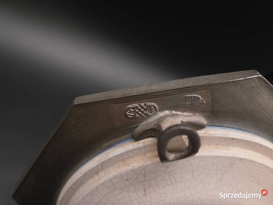 Ceramiczny talerz w oprawie cynowej Raszków