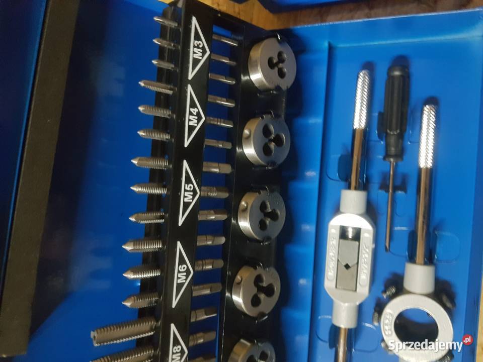 Gwintowniki i narzynki zestaw M3M12 32 el Vorfal Głogowa