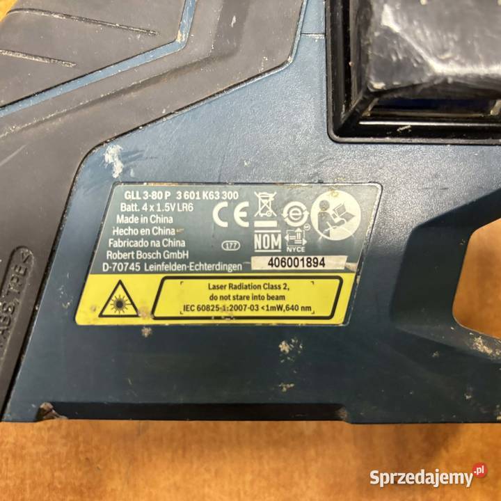 Laser krzyżowy Bosch GLL 380P 40 m 3 wiązki warmińsko-mazurskie Elbląg