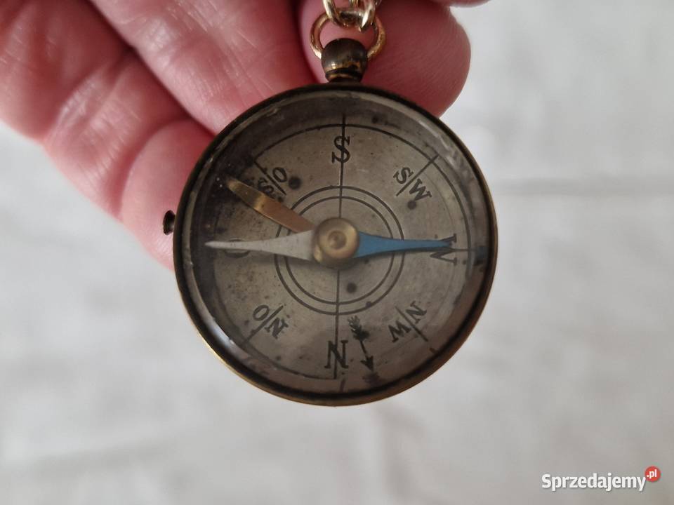 Zabytkowy kieszonkowy kompas turystycznywojskowy Warszawa
