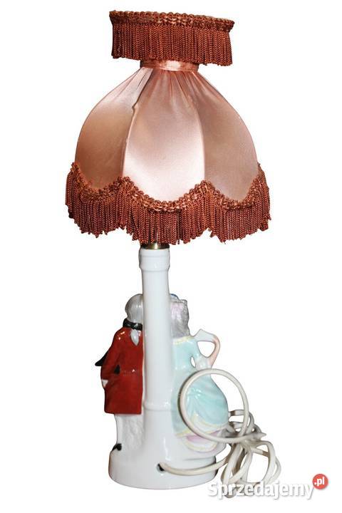 Lampka Sitzendorf lata 20te XX w 749 Porcelana i szkło Szczecin