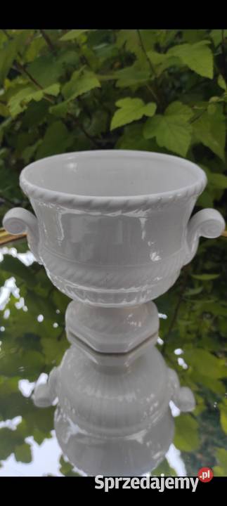 Niezwykle efektowna osłonka na doniczkę Porcelana i szkło Pabianice