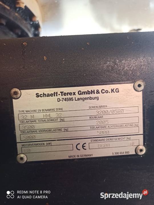 Koparka kołowa Schaeff Terex HML 32 Limanowa