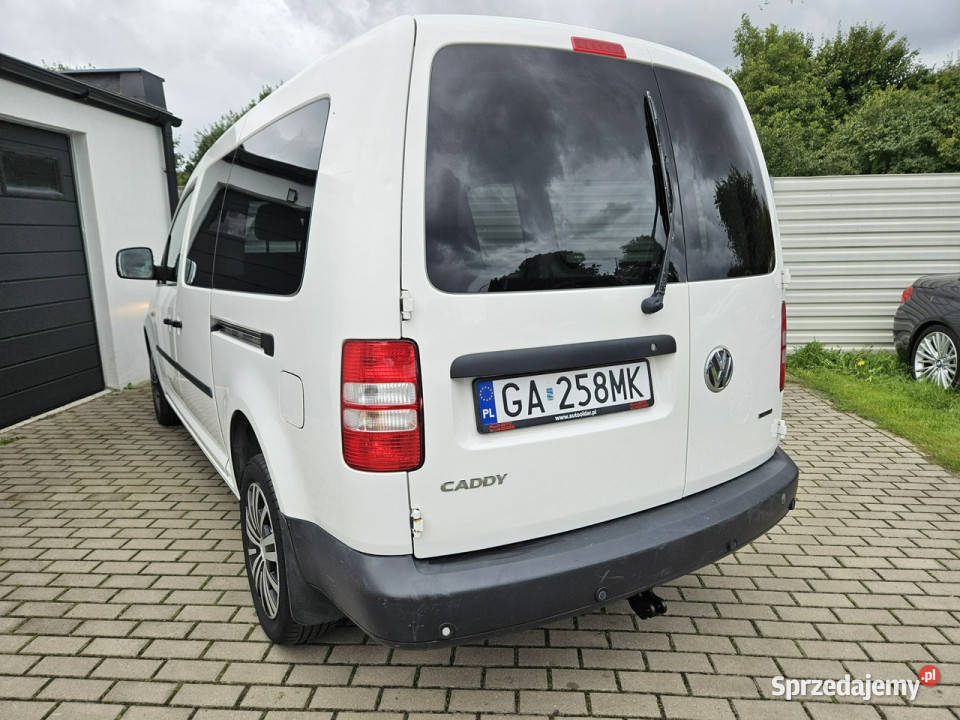 Volkswagen Caddy 20 MPi 109 LONG maxi benzyna garażowany Gdynia