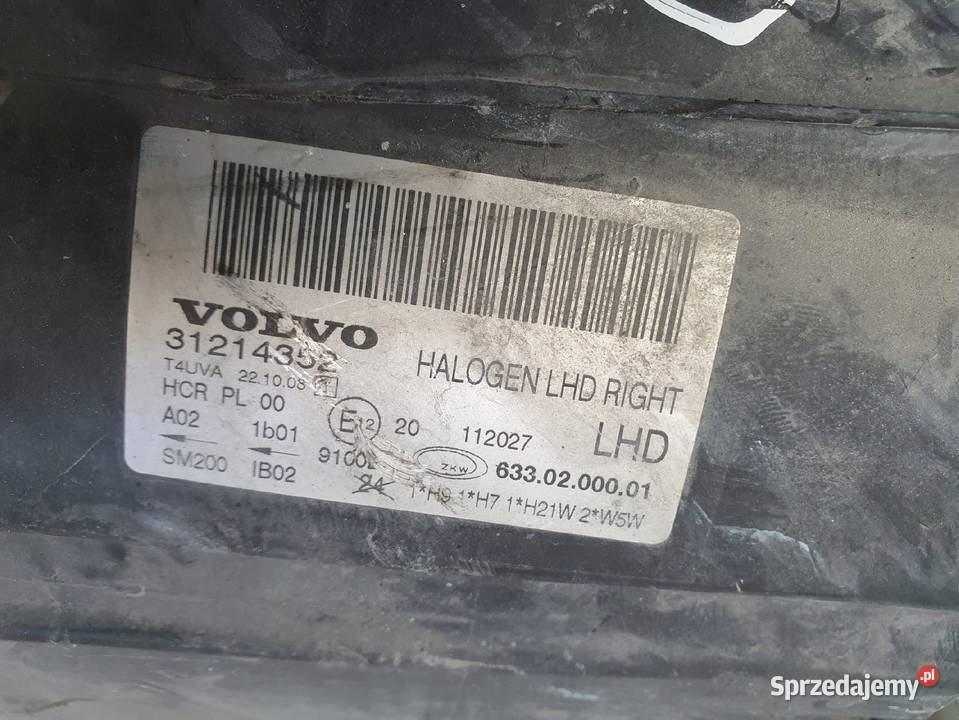 Volvo S80 II V70 III 0713r PRZEDNIA LAMPA PRAWA Lampy przednie Janów
