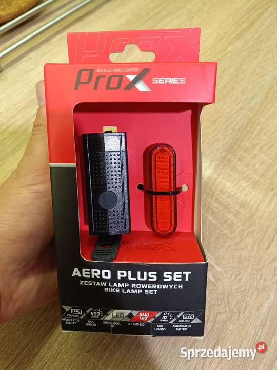 Oświetlenie rowerowe PROX AERO PLUS SET 400Lm mazowieckie Pruszków