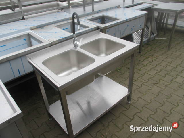 Zlew Gastronomiczny 2 Komorowy Z Półką 1006085 Gastronomia