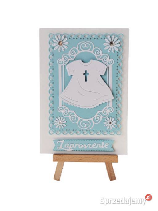 Zaproszenia Chrzest Święty Chłopiec Szatka C6 wielkopolskie Poznań