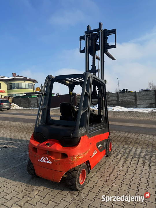 wózek widłowy elektryczny LINDE E30 wolny skok łódzkie Działoszyn