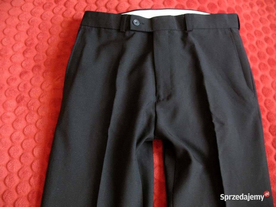 Spodnie czarne eleganckie męskie W 32 L33 pas 85 Siedlce