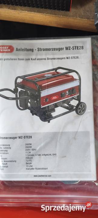 Agregat prądotwórczy Josef Steiner WZSTE28 Agregaty prądotwórcze małopolskie Rzepiennik Biskupi