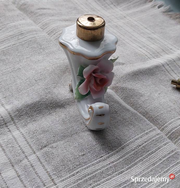 Wintage porcelanowy flakon na perfumy z ręcznie Porcelana i szkło Białystok