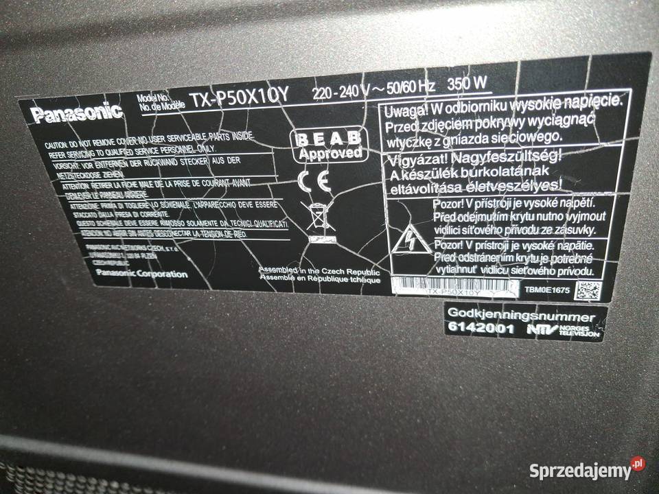 Telawizor plazmowy Panasonic 50 z dekoderem Dębica