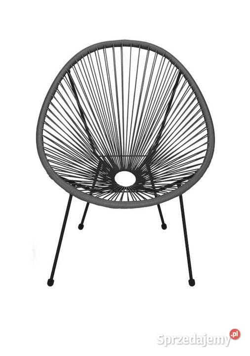 krzesło ogrodowe rattanowe czarne mazowieckie Warszawa