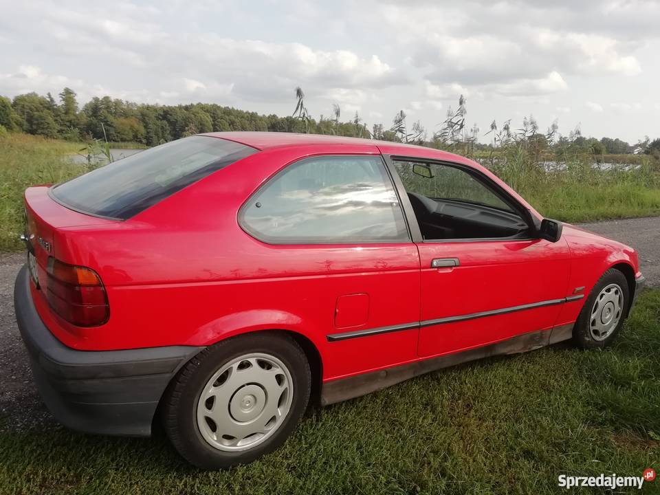 BMW e36 czerwone sprawne ekonomiczne łódzkie sprzedam