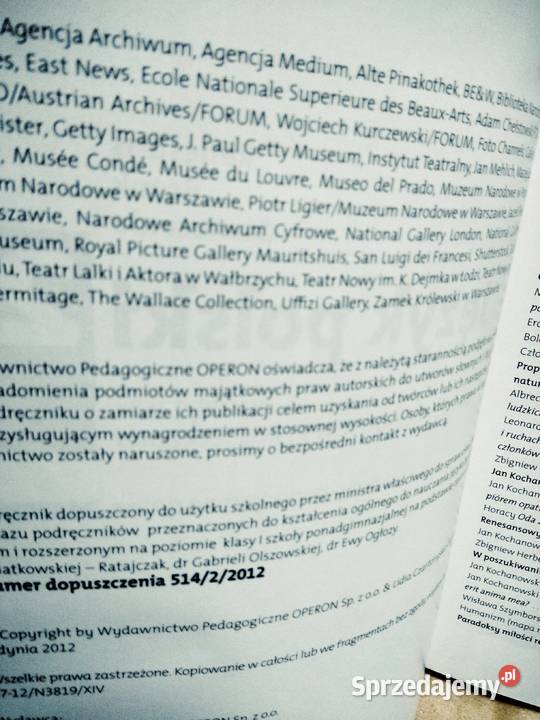 Ciekawi świata podręcznik nowy operon polski Warszawa