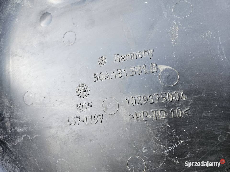 VW TOURAN 5TA OSŁONA PODWOZIA 5QA131331B Pozostałe Międzychód