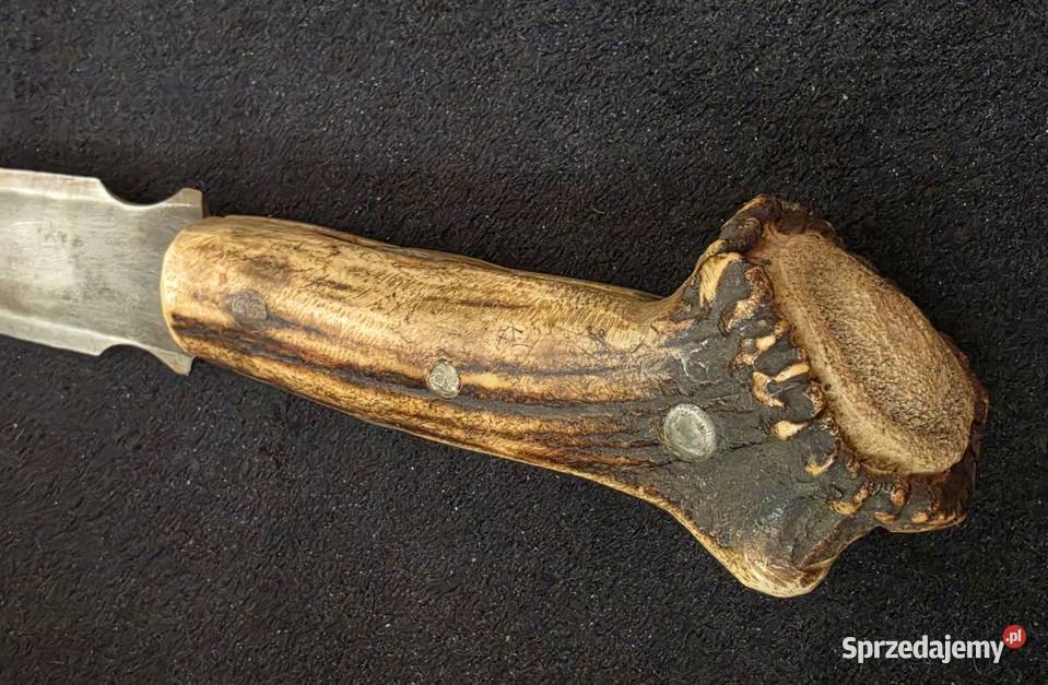 Nóż myśliwski ręcznie robiony domowo