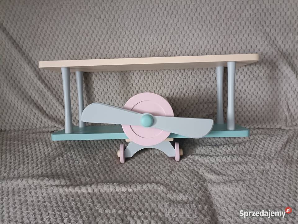 Drewniany półka dzieci Samolot Różowa Meble pomorskie Kwidzyn