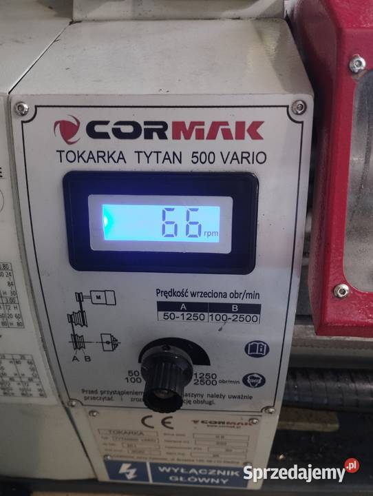 Mini tokarka Cormak Tytan 500 Vario nowa Pionki sprzedam