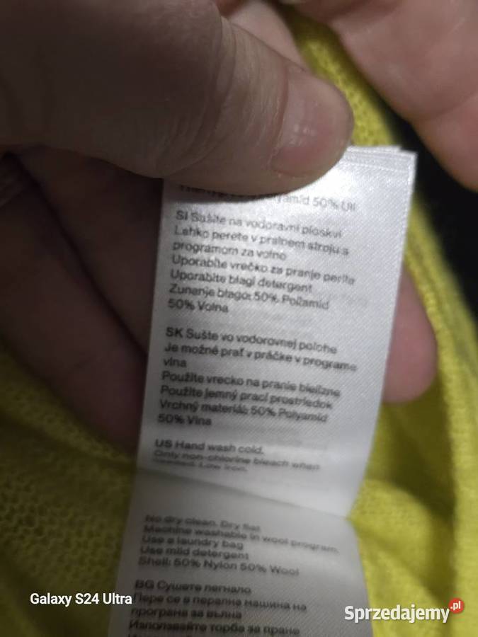 Damski złoty kardigan size S sprzedam