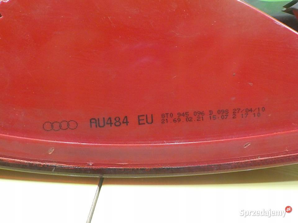 AUDI A5 8T 20 TFSI 10r CABRIO 2D lampa prawa tyl Suków