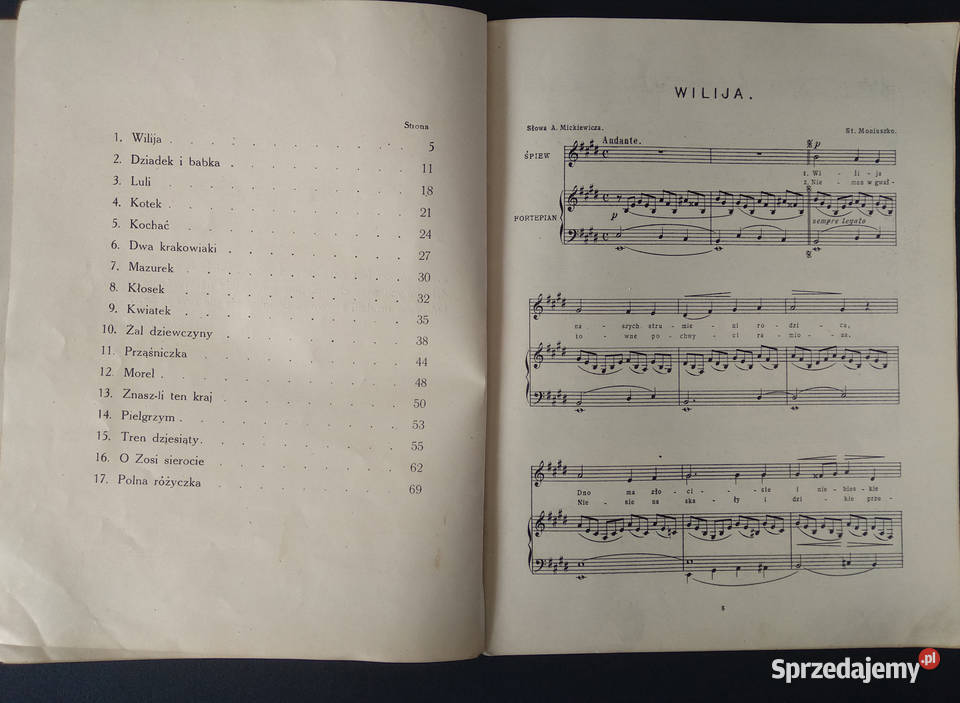 Stanisław Moniuszko Pieśni Wybrane