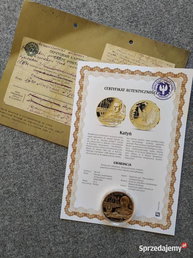 Moneta 85 rocznica zbrodni katyńskiej Bolesławiec sprzedam