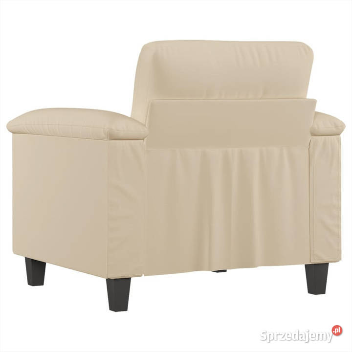 Fotel kremowy 60 obity mikrofibrą WM359553 mazowieckie Warszawa sprzedam
