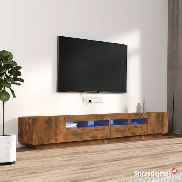 Zestaw 3 szafek TV z oświetleniem LED