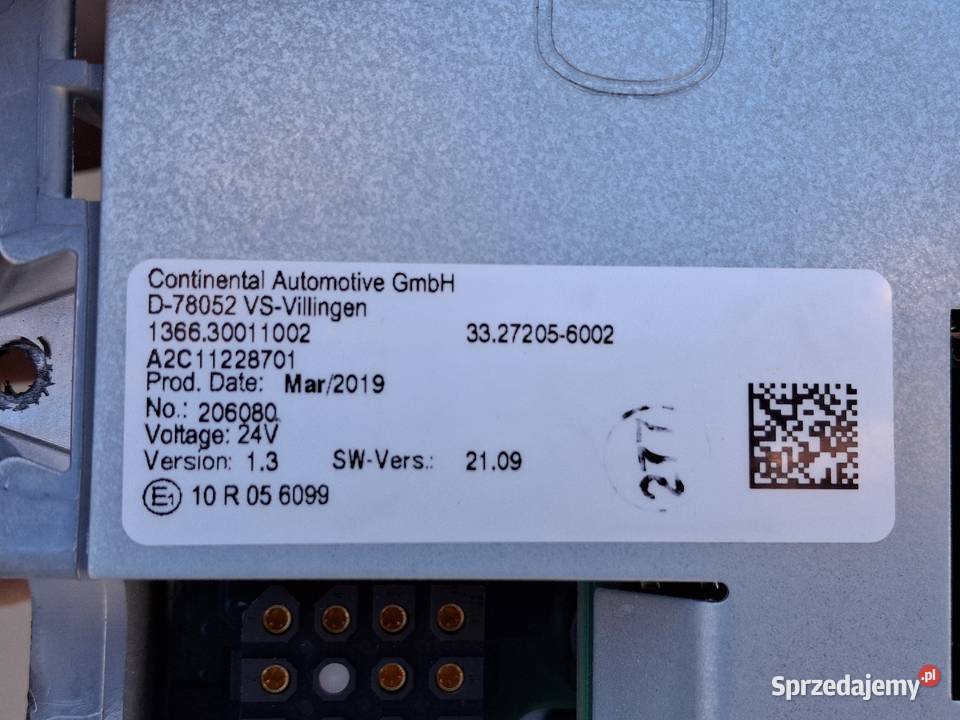MAN WSKAŹNIK PANEL EKRAN CONTINENTAL A2C11228701 Bieleń