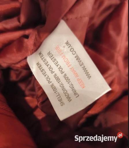 Kurtka Płaszcz Damska Kaptur Ocieplana Bordowy Moda i Styl Bydgoszcz