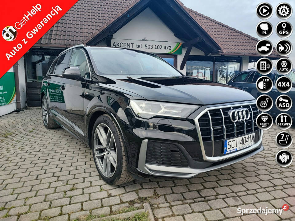 Audi Q7 Krajowy serwisowany w ASO SLine II 2015 aluminiowe felgi Ustroń