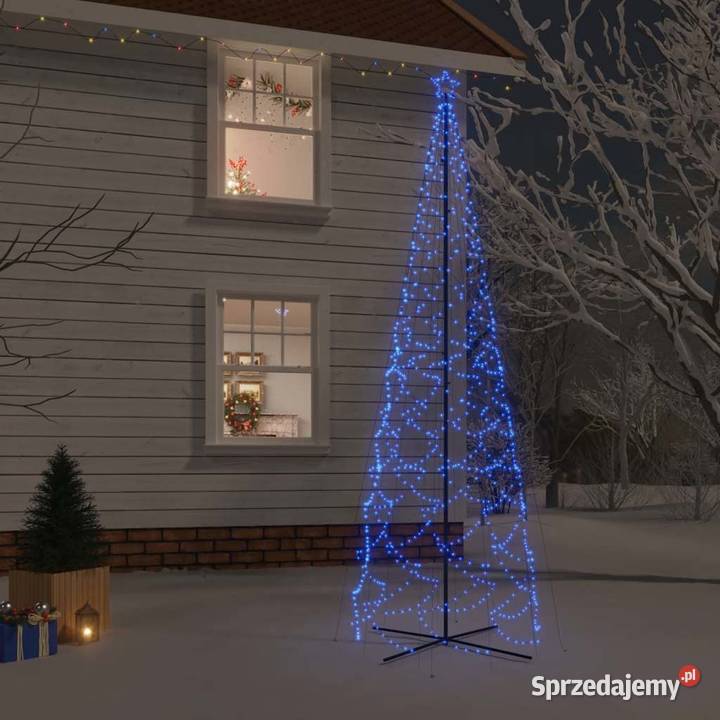 vidaXL Choinka stożkowa 1400 niebieskich diod Warszawa