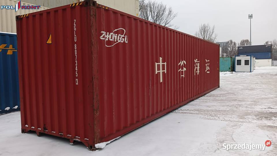 Kontener morski 40 HC 12 metrowy Pewny kontener Magazynowanie Lublin sprzedam
