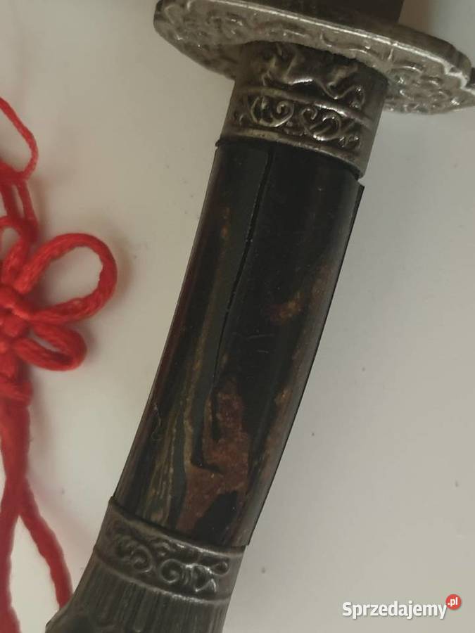 Sztylet w stylu chińskim uszkodzony mini replika podlaskie Łomża