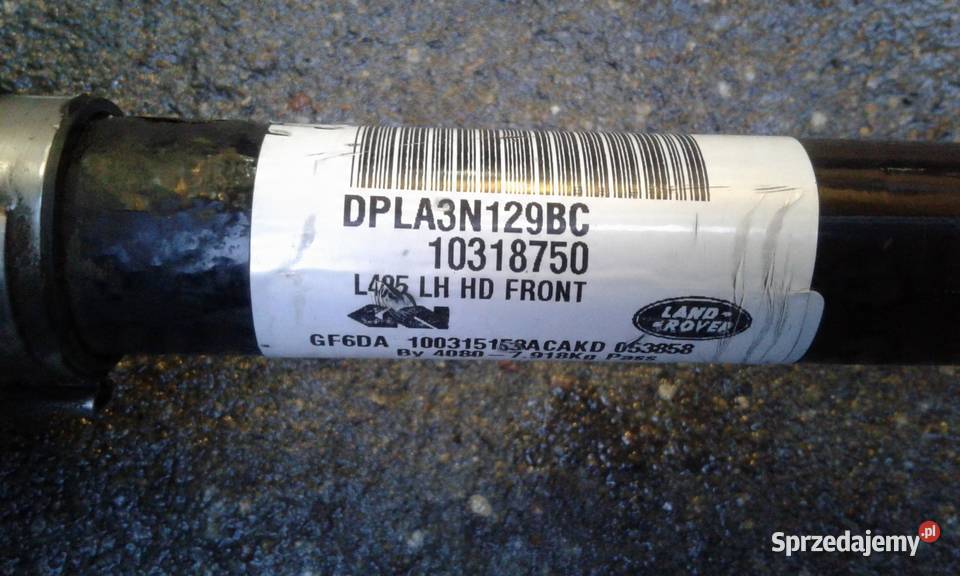 PÓŁOŚ LEWY PRZÓD RANGE ROVER SPORT DPLA3N129BC