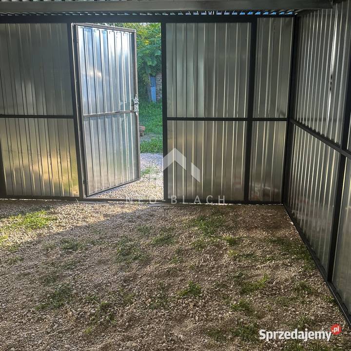 Blaszak Garaż Blaszany 4x5m Drzwi Ocynk Dach blacha łódzkie Łęczyca