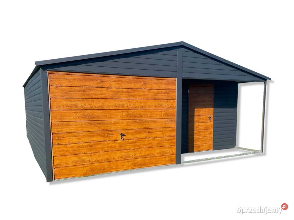 Garaż Blaszany 5x6m dwuspadowy brama uchylna Łódź