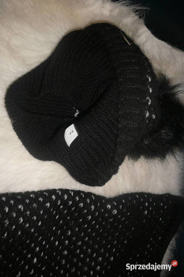 Czarna czapka i Komin Dla kobiet Nakrycia głowy Wrocław