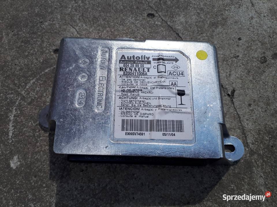 Sensor Airbag Megane 2